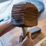 Patricia Shone in her studio 2018